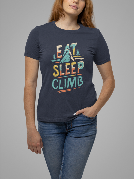 Eat Sleep Climb Icy Mountain T Shirt