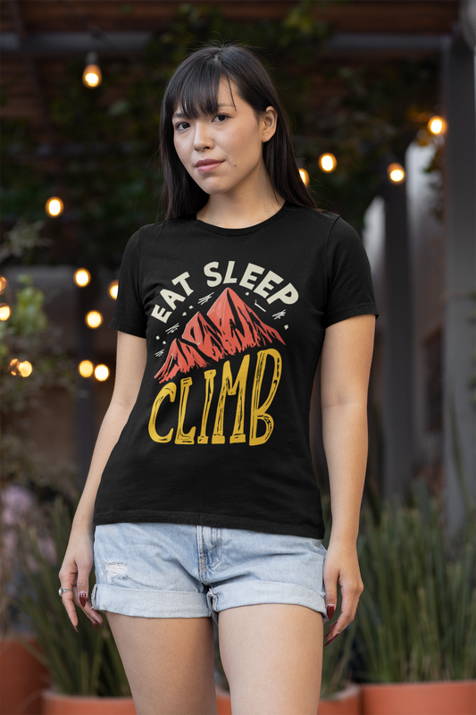 Eat Sleep Climb Red Mountains T Shirt